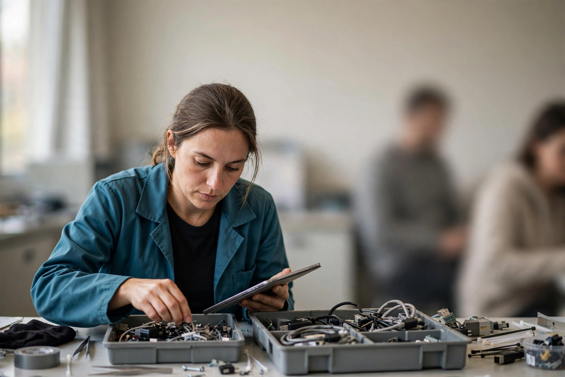 Especialista organiza demandas de equipes diferentes em uma área de suporte técnico.